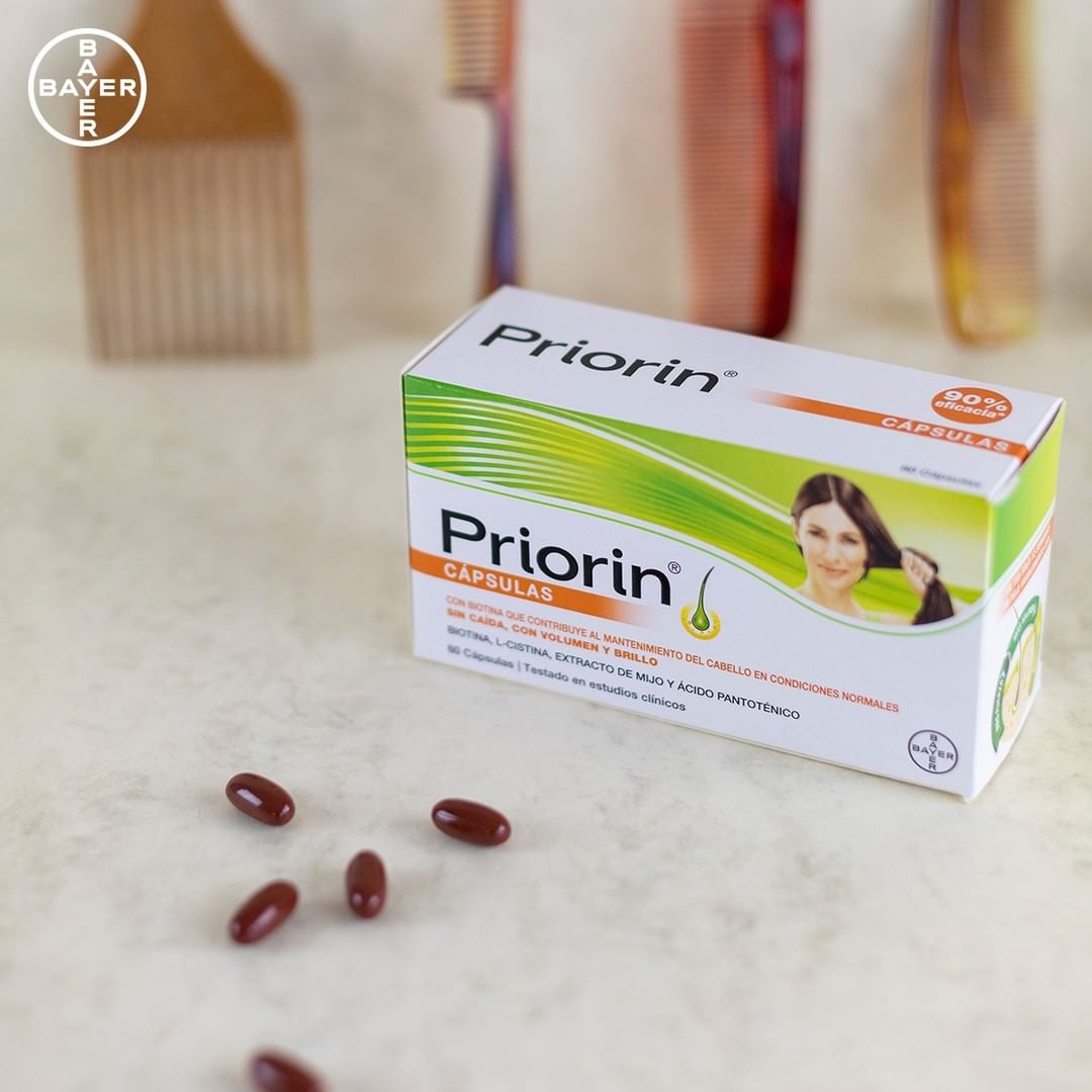 Prueba Priorin ® Cápsulas y tu cabello se mantendrá sano, sin caída, con volumen y brillo.