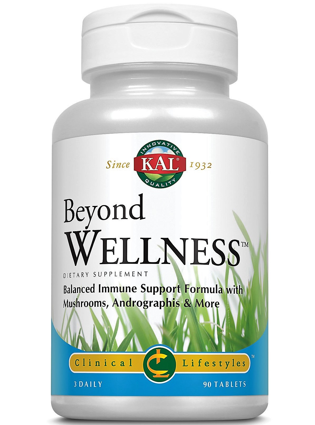 KAL Beyond Wellness™ Tablets Una potente mezcla de vitamina C, zinc, otras hierbas y nutrientes, las tabletas KAL Beyond Wellness están formuladas para respaldar un sistema inmunitario saludable.