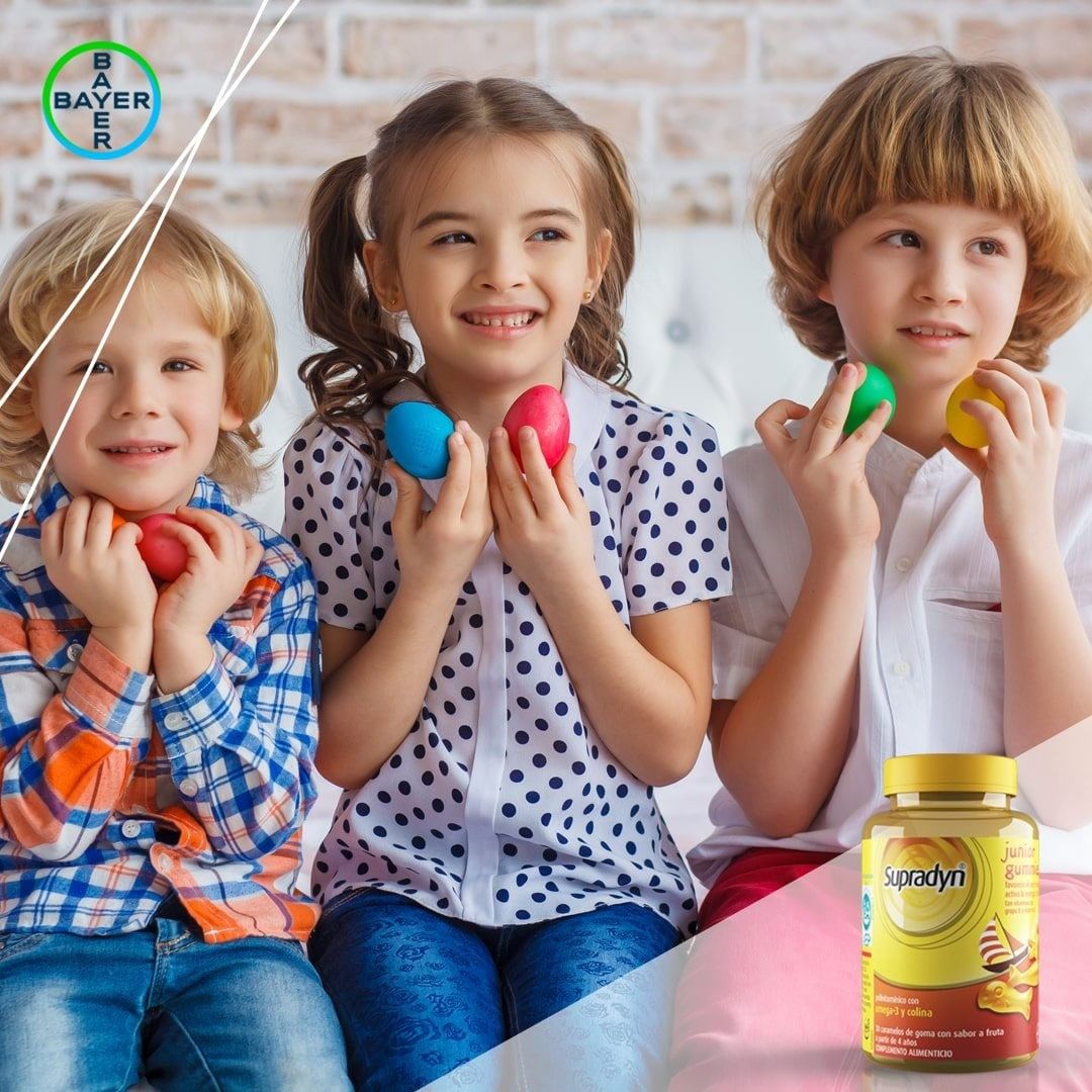 Supradyn® Junior Gummies completará el aporte de energía extra que tus hijos necesitan en épocas de crecimiento y desarrollo. #saludenactivo #energía #supradyn #cuidatusalud #habitossaludables #bayer #bayerespana