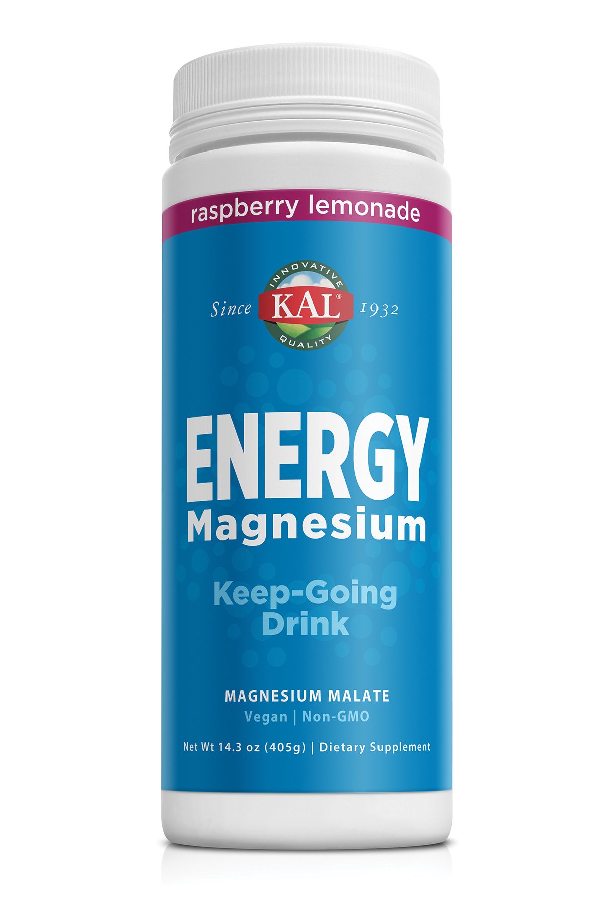 KAL. Cuando el rendimiento y la resistencia cuentan, usted y su familia pueden confiar en Energy Magnesium para el apoyo del metabolismo y la recuperación muscular.