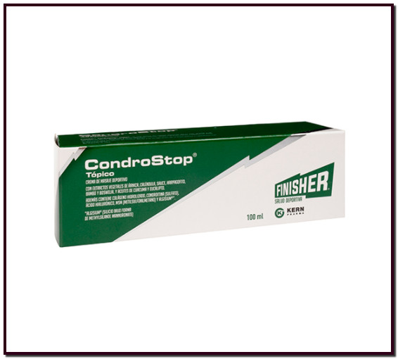 CONDROSTOP® TÓPICO Salud articular. Crema de masaje deportivo eficaz que, gracias a la totalidad de los componentes más su aplicación manual, prepara la musculatura y ligamentos antes del ejercicio físico, ayudando a evitar lesiones