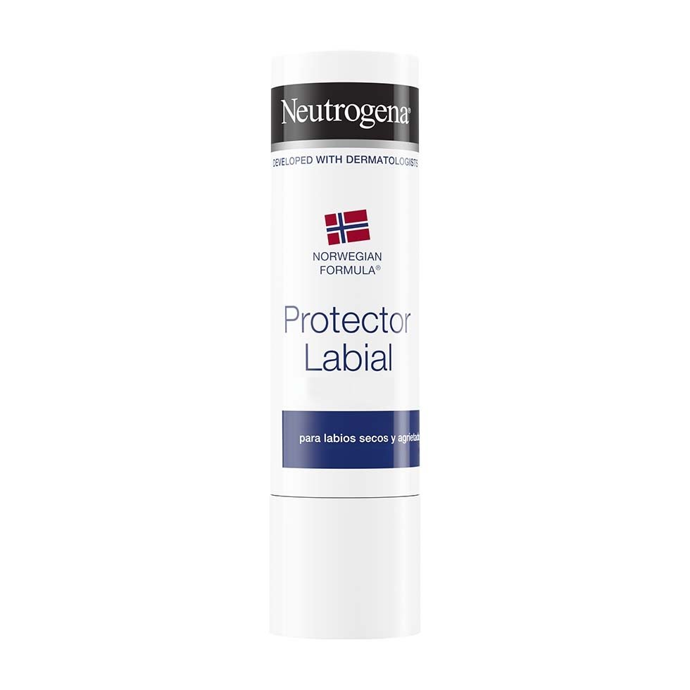 Neutrogena® Fórmula Noruega Protector Labial. Alivio inmediato y duradero para labios secos y agrietados.