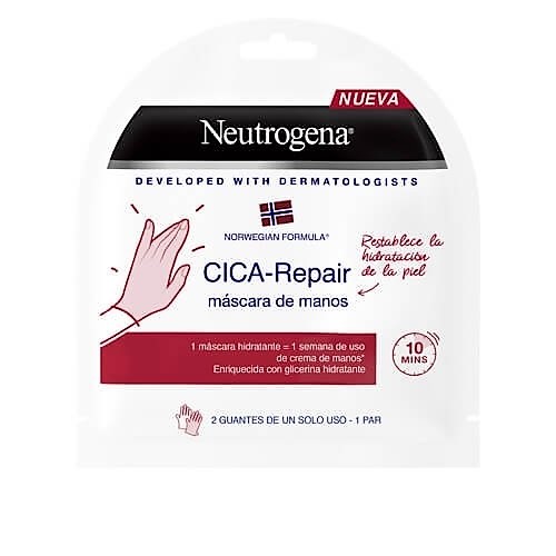 NUEVA máscara de manos CICA-repair de Neutrogena® y repara la piel  muy seca, seca o irritada por las agresiones externas.
