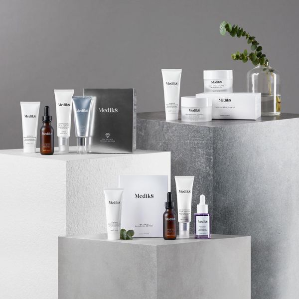 MEDIK8 THE ESSENTIAL CSA KIT. Surface Radiance Cleanse. Daily Radiance Vitamin C Night Ritual Vitamin A