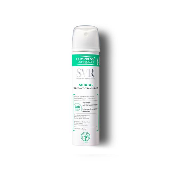 SPIRIAL Spray Anti-Transpirant. Desodorante antitranspirante intenso 48h antiolor, antihumedad.