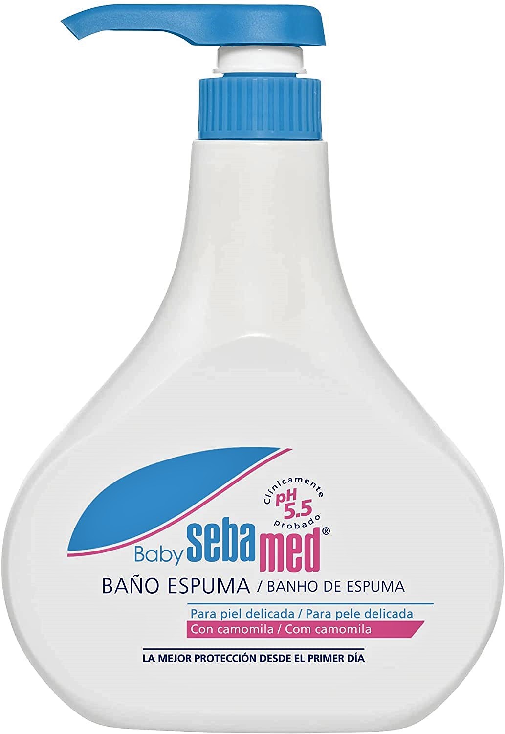 COMPRAR Sebamed - Baby espuma baño, fórmula sin jabón con pH 5.5, refuerza el desarrollo del manto ácido del bebé y el equilibrio hídrico de la piel, 1000 ml.