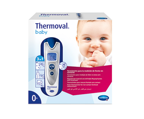 El nuevo Thermoval® Baby permite medir la temperatura sin estrés de forma cómoda y delicada para que su pequeño tenga el sueño tranquilo que necesita para recuperarse