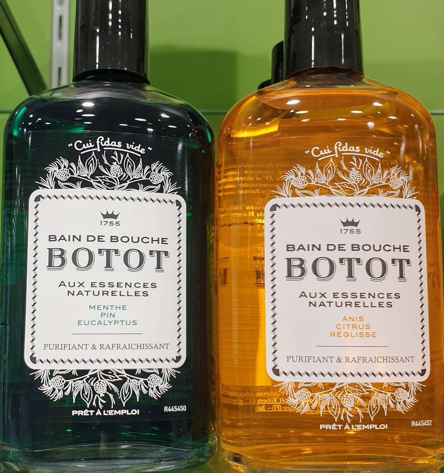 Comprar Botot Baño Bucal en Andorra de Regaliz Anisado y Cítricos y otros sabores es un preparado concentrado con esencias naturales, destinado a la higiene bucal del rey Luis 15 y cuyo éxito ha durado siglos.