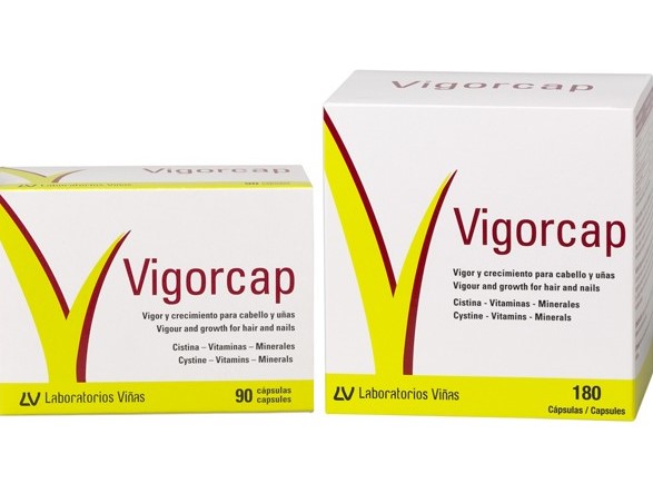Vigorcap es un complemento alimenticio con una combinación equilibrada de elementos nutritivos para la nutrición de cabellos y uñas.