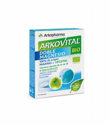 Arkovital® Doble Magnesio es un complemento alimenticio a base de lechuga de mar y de un concentrado de extractos vegetales. CANSANCIO - FORMA   |   ARTICULACIONES - HUESOS