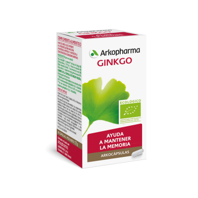 Arkocápsulas® Ginkgo BIO es un complemento alimenticio especialmente Apara las personas que desean mejorar su memoria. A base de Ginkgo, que contribuye a la microcirculación sanguínea, a mantener la memoria y a favorecer la concentración en condiciones normales. Valiéndose de su experiencia en el campo de la fitoterapia, Laboratorios Arkopharma ha desarrollado Arkocápsulas® Ginkgo: una fórmula exclusiva que actúa respetando al máximo tu organismo.