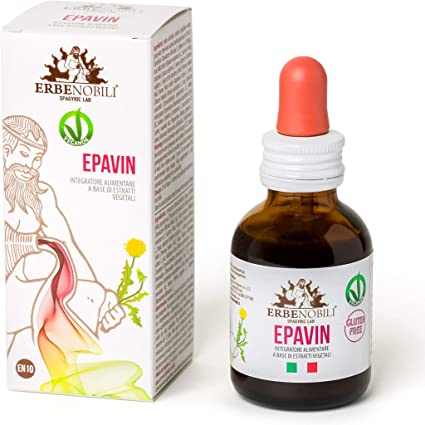 Epavin Compost Hepático 50 ml de Erbenobili. Remedio espagírico y una combinación de hierbas que combina muchas plantas para mejorar el efecto de drenaje y la desintoxicación. También ayuda en la restauración de las funciones fisiológicas del hígado y ayudar al proceso digestivo. Epavin: 50 ml.