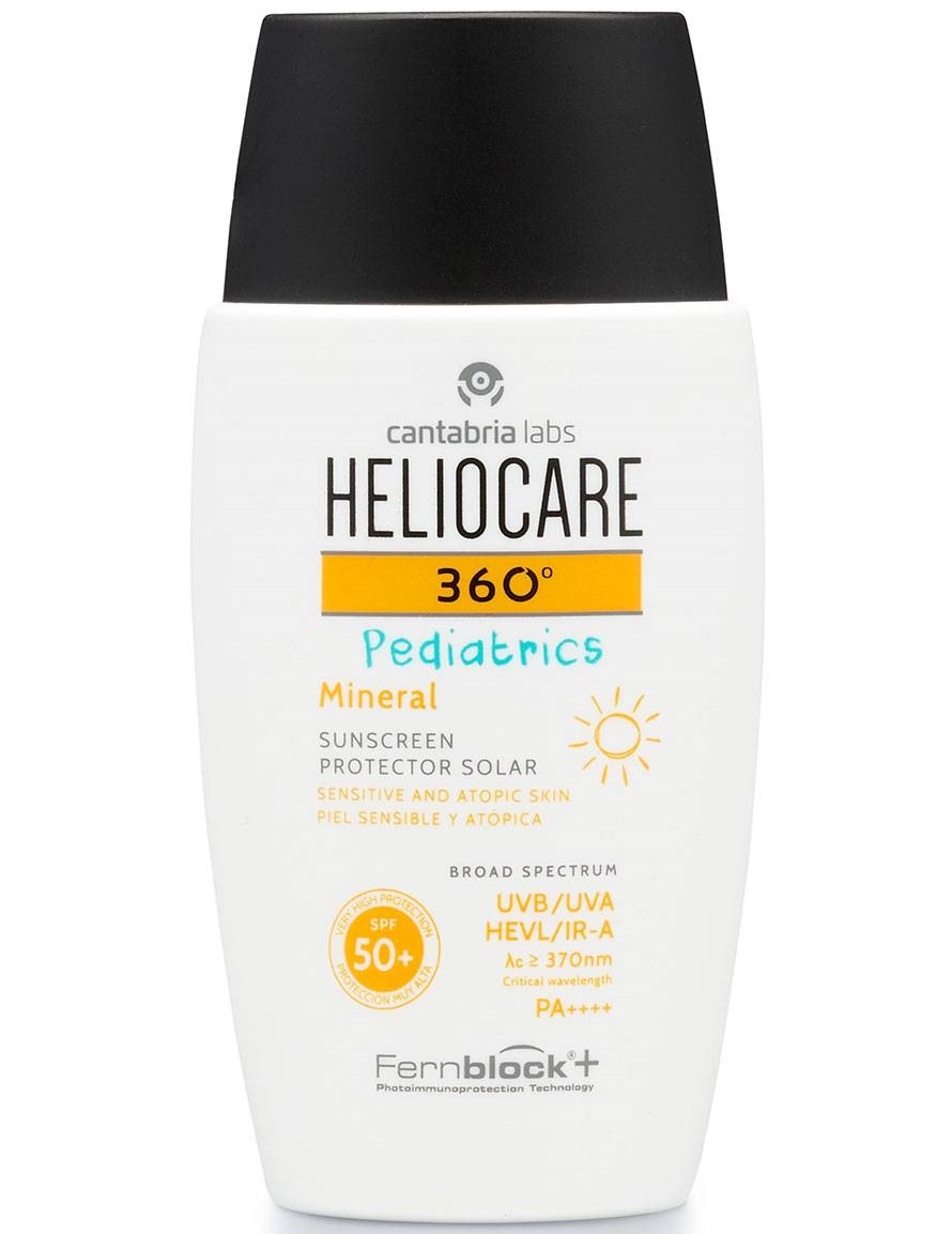 HELIOCARE 360º Pediatrics Mineral SPF 50+ Fotoprotector fluido para niños con filtros 100 % minerales