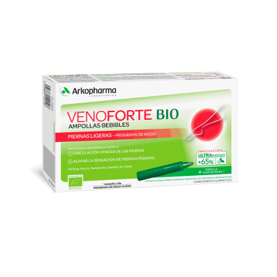 Venoforte® piernas ligeras es un complemento alimenticio a base de vid roja, rusco, hamamelis y castaño de Indias que ayudan a la circulación de las piernas y a reducir la sensación de piernas pesadas, particularmente en las estaciones más calurosas.