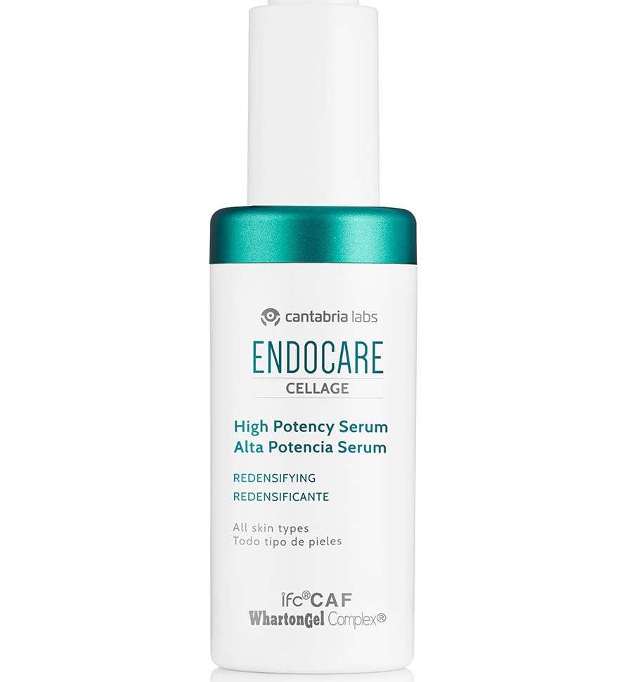 ENDOCARE CELLAGE Alta Potencia Sérum. Reparador antiedad de alta potencia por triple vía con acción antiarruga. Sérum ligero de rápida absorción que proporciona una reparación dérmica intensiva de los signos de la edad por triple vía