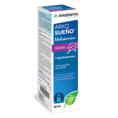 Arkosueño® Melatonin Gotas es una solución que te ayudará con los problemas puntuales para conciliar el sueño. Con 1 mg de melatonina.